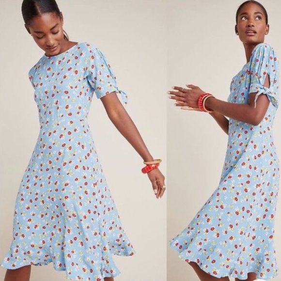 Faithfull the Brand Dresses & Skirts - Faithful the Brand Emilia Dress Blue Floral Size 4